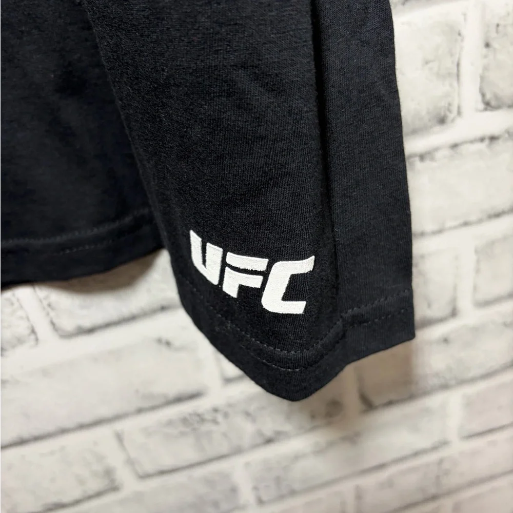 UFC Black Short Sleeve Tee with Red and Gold Logo - Picture 5 of 7